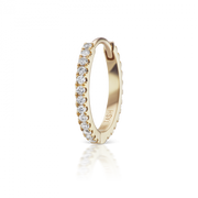 9.5mm Diamond Eternity Hoop Earring