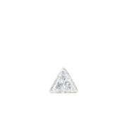 2.5mm Invisible Set Triangle Diamond Threaded Stud Earring