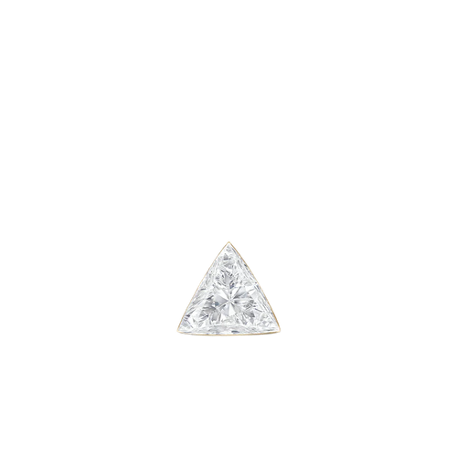 2.5mm Invisible Set Triangle Diamond Threaded Stud Earring