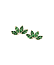 Marquise 4 Fan Gold Threadless Pin