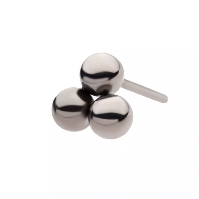 Trinity Ball Titanium Threadless Pin