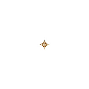 Zara with Gold Bead Threadless Pin